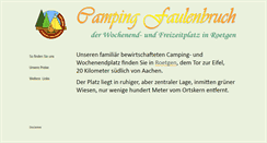 Desktop Screenshot of camping-faulenbruch.de